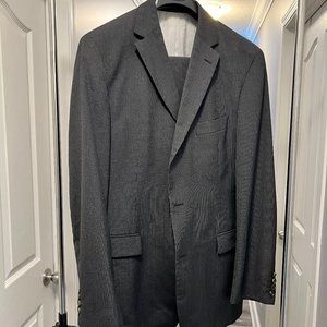 Hugo Boss Mens Suit Charcoal Grey 42R Wool